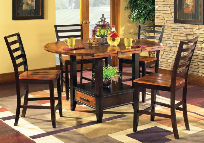 Abaco Extendable Round Counter Height Dining Room Set from Steve ...