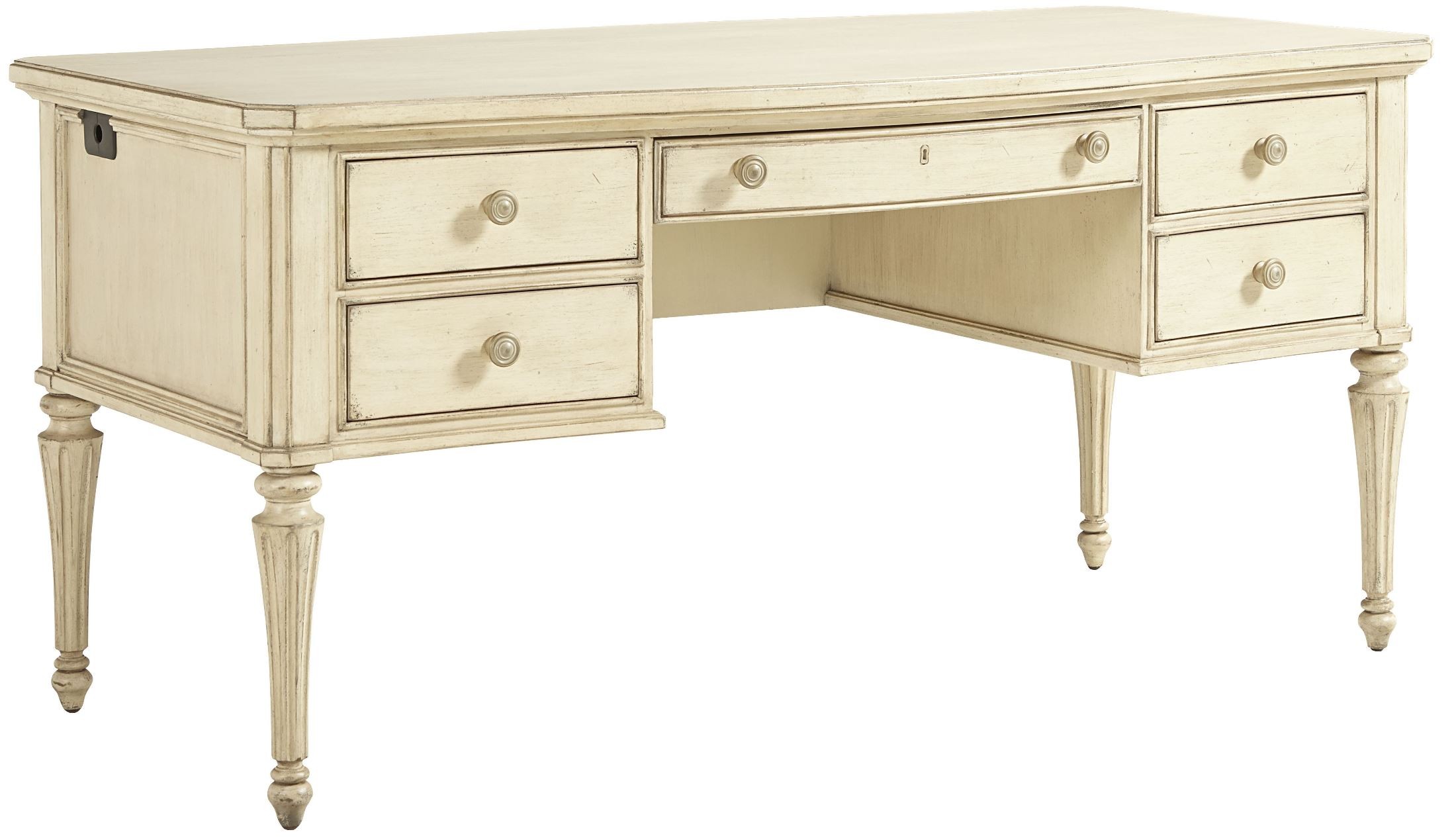 European Cottage Vintage White Writing Desk from Stanley (0072503