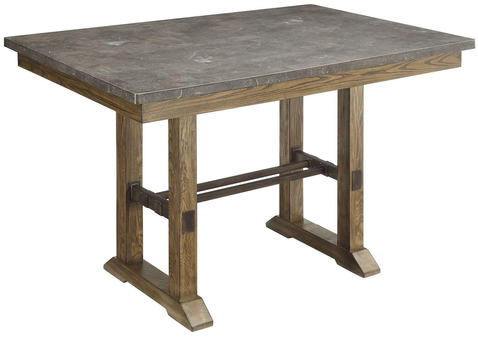 Willowbrook Rustic Ash Counter Height Table, 106988, Coaster Furniture