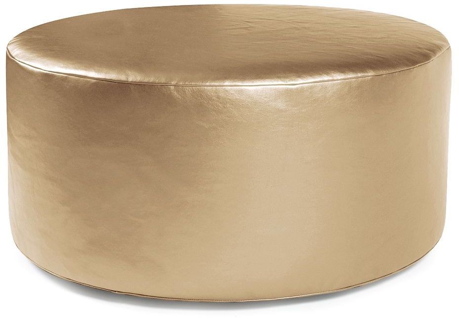 Shimmer Gold Universal 36" Round Ottoman, 132-880, Howard Elliot