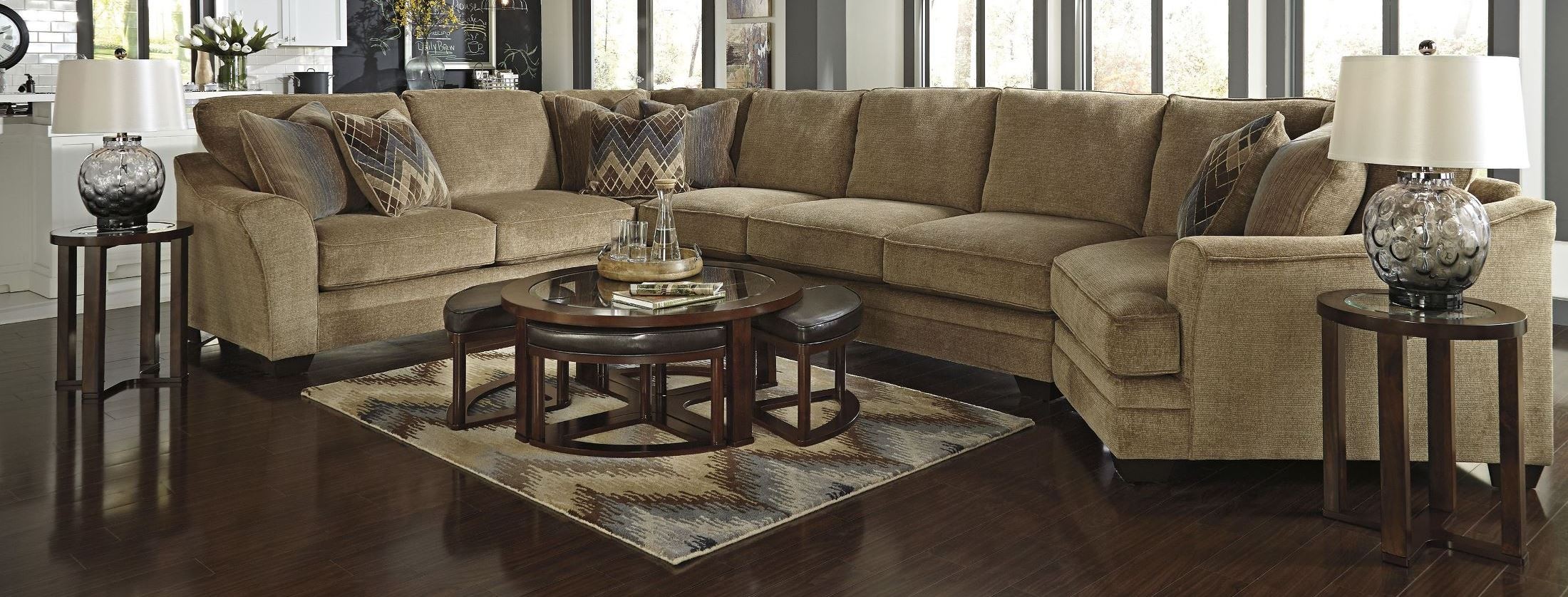 Lonsdale RAF Large Cuddler Sectional from Ashley (9211117553477