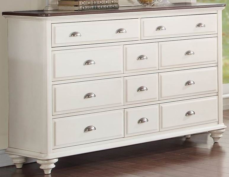Floresville Antique White Dresser from Homelegance (18215) Coleman