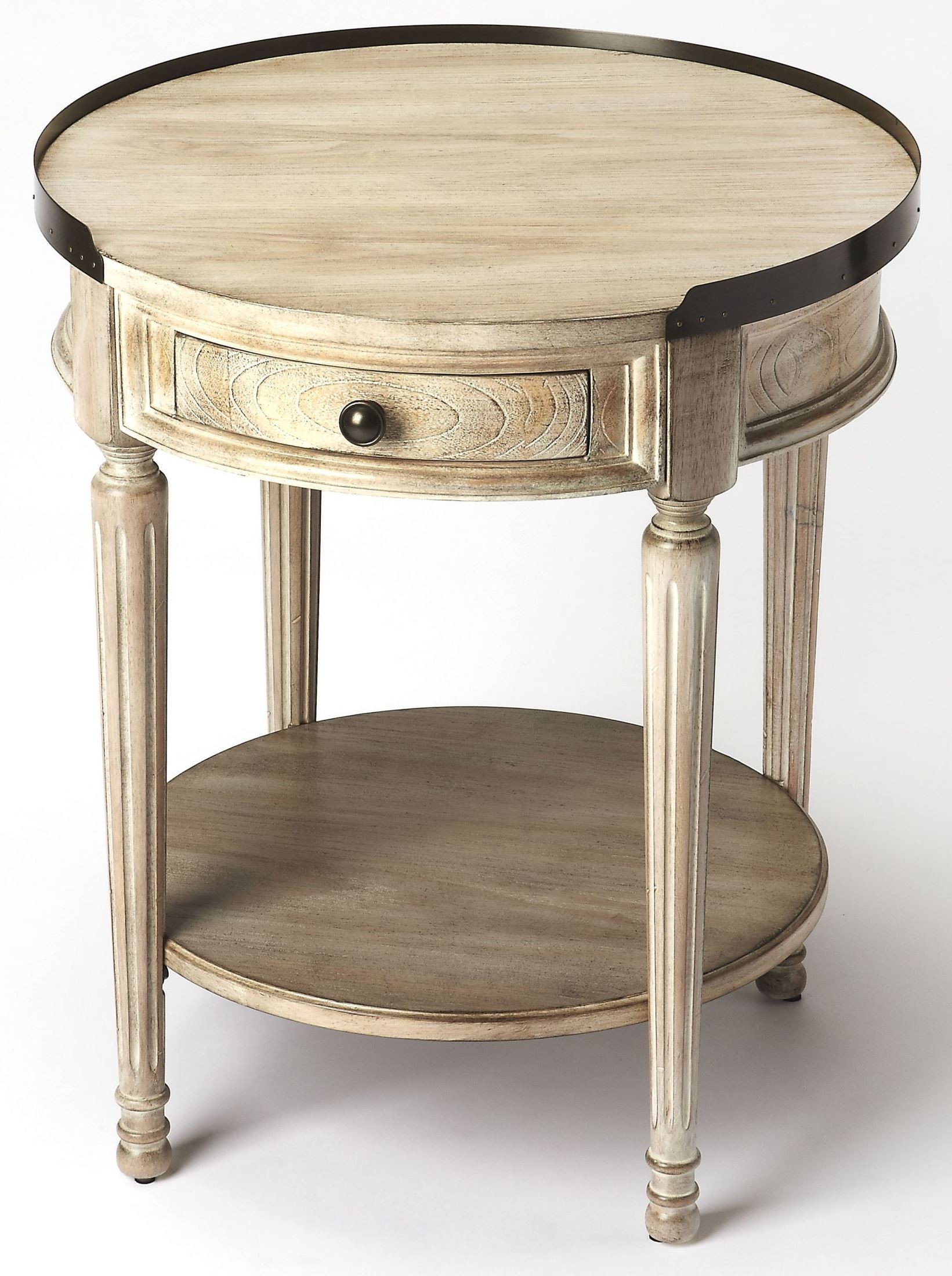 Sampson Driftwood Accent Table, 2311247, Butler