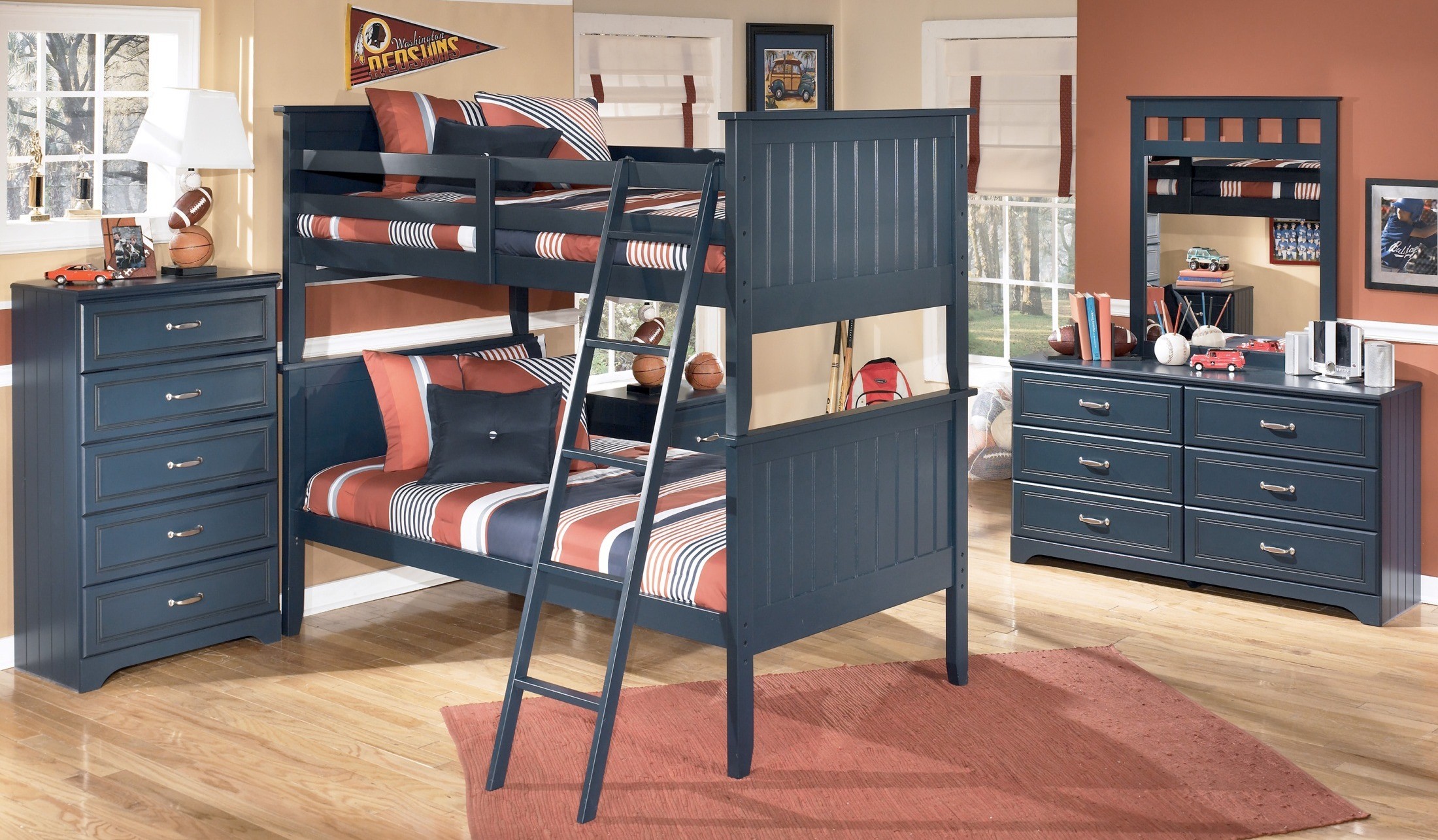 Leo Bunk Bedroom Set from Ashley (B10359) Coleman Furniture