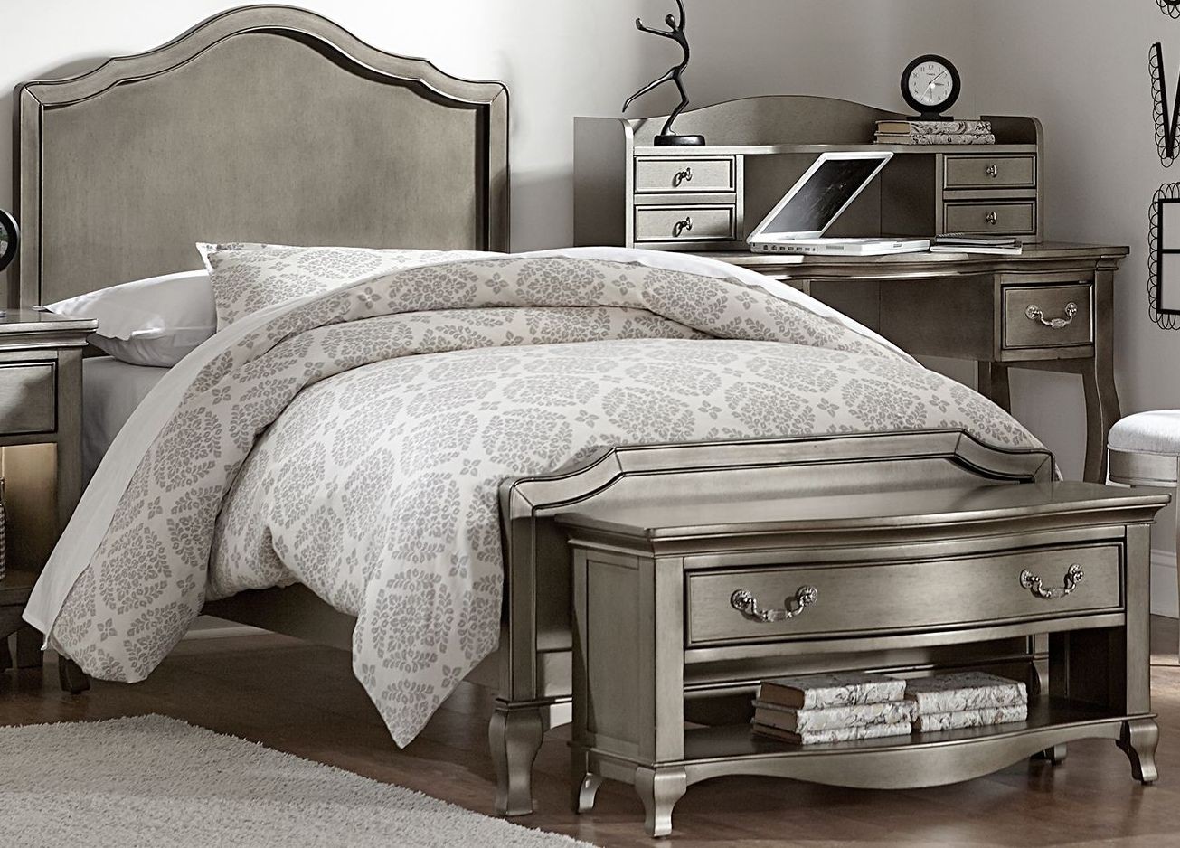 Kensington Antique Silver Charlette Youth Panel Bedroom Set, 30010N, NE