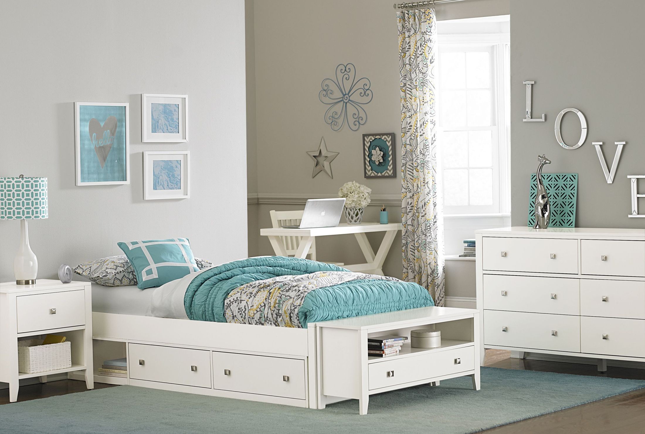White Beds With Storage