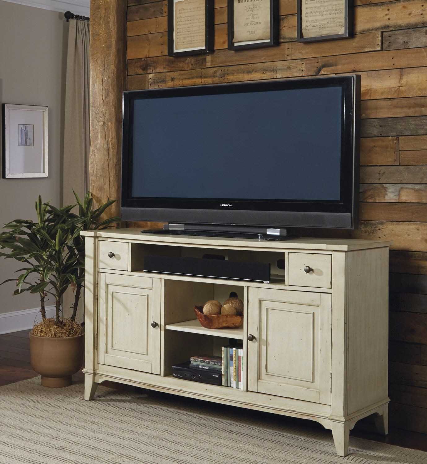 Harbor Ridge Rustic Ivory TV Console from Liberty (385TV60) Coleman