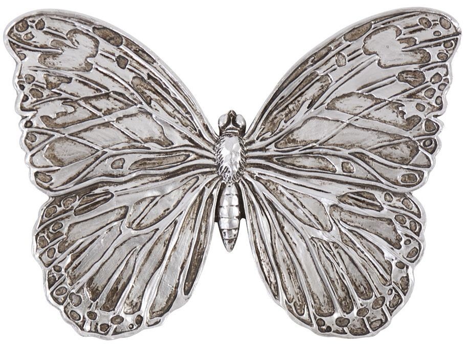 Antique Silver Butterfly Wall Art, 52035, Howard Elliot