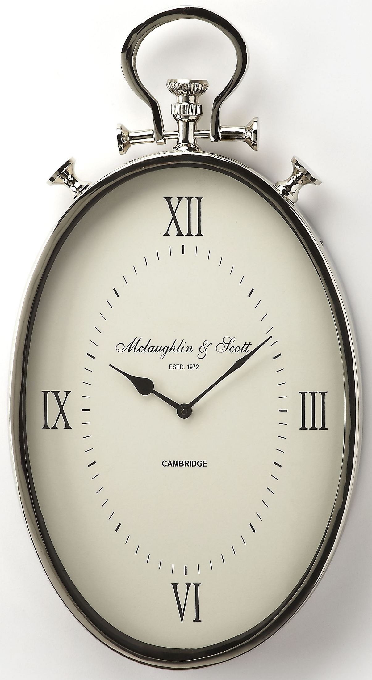 Camden Oval Wall Clock, 6218365, Butler