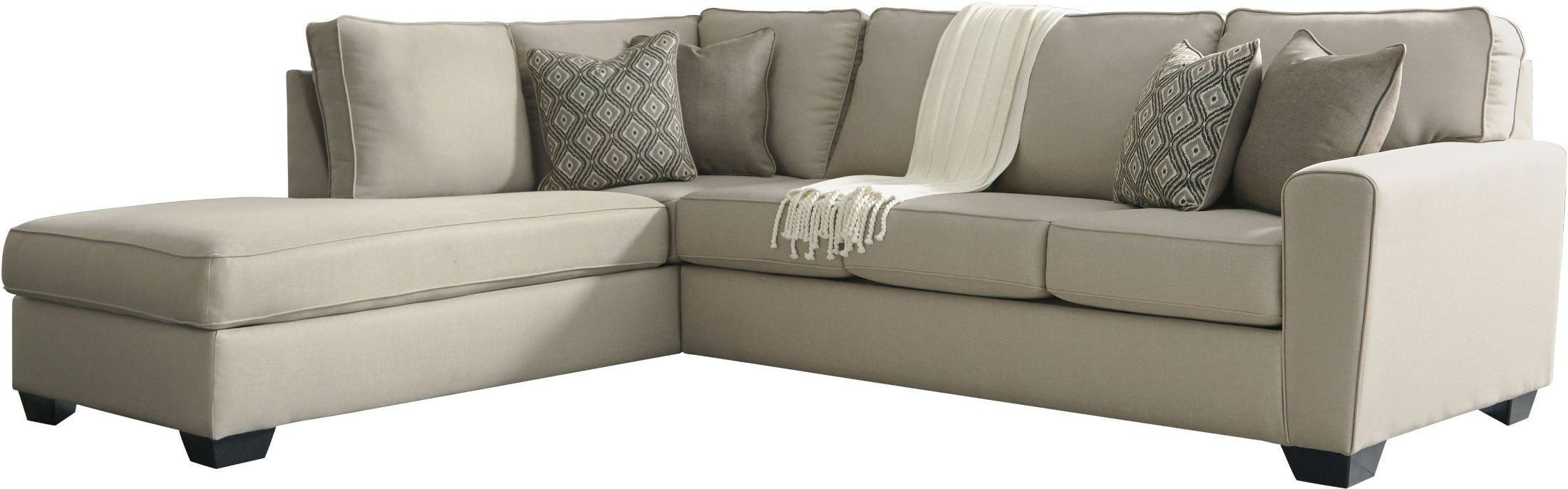Ashley Furniture Calicho Laf Chaise Sectional In Ecru Ashley Furniture Calicho Laf Chaise Sectional In Ecru