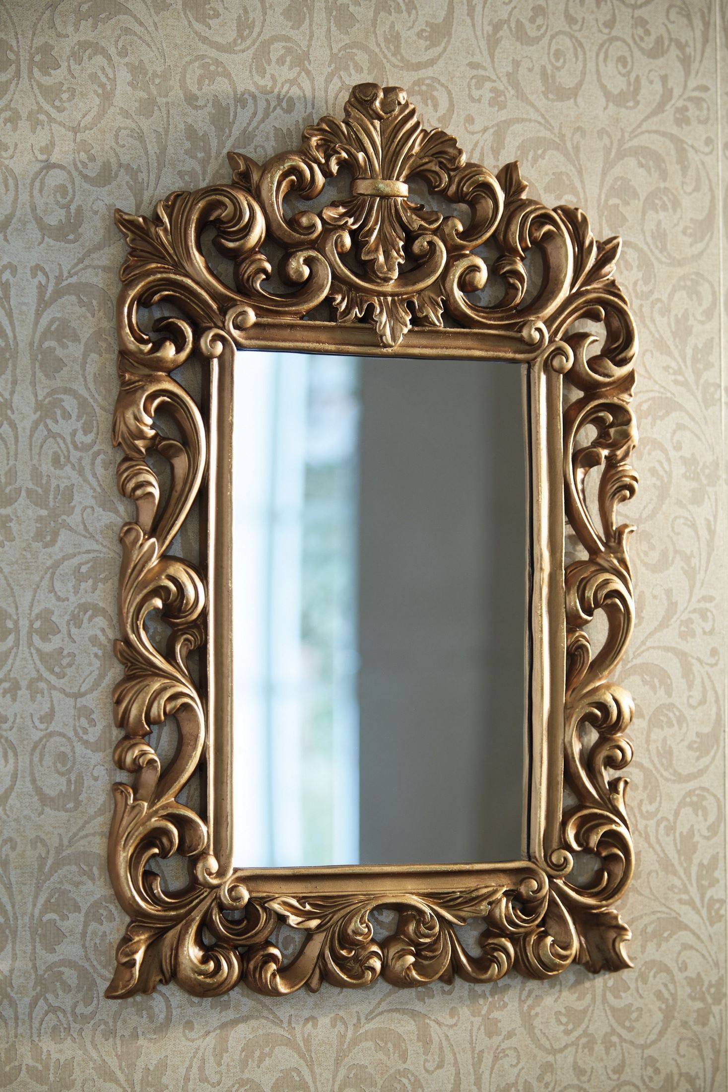 Denita Antique Gold Accent Mirror, A8010050, Ashley