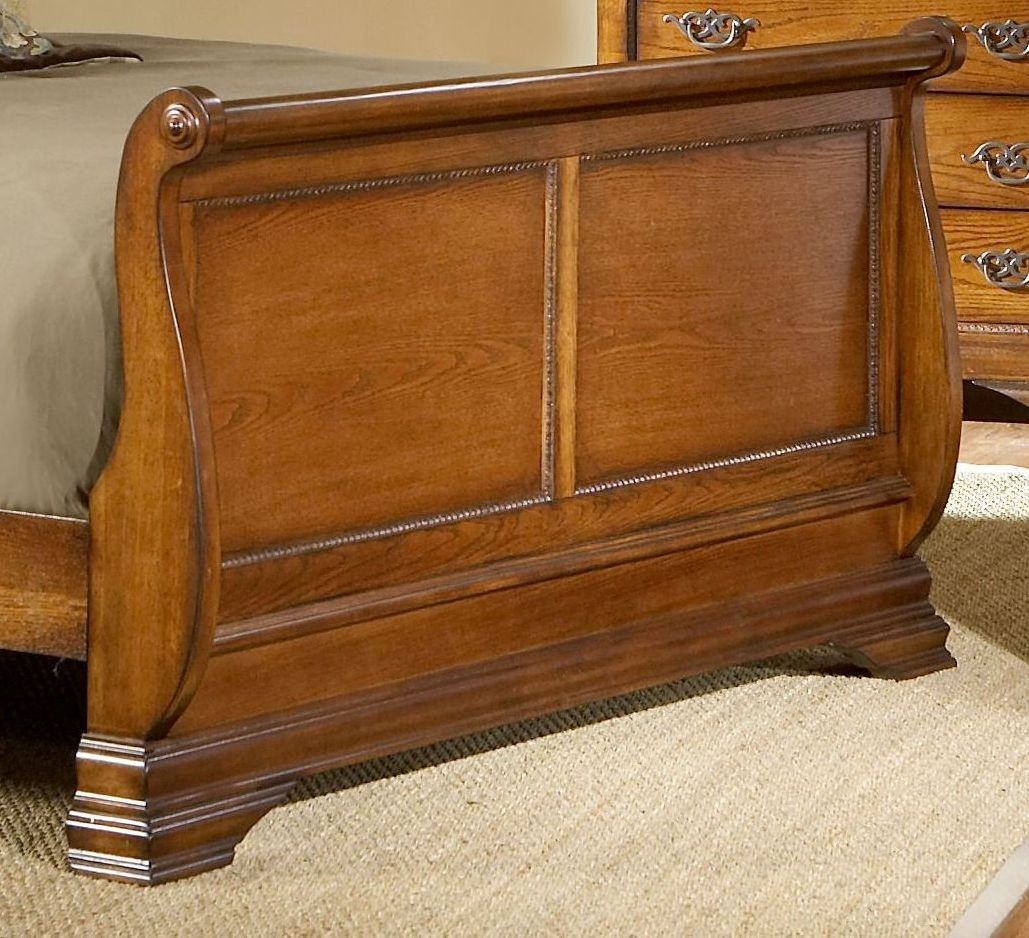 Shenandoah American Oak King Sleigh Bed, B485061H61F61R, Largo Furniture