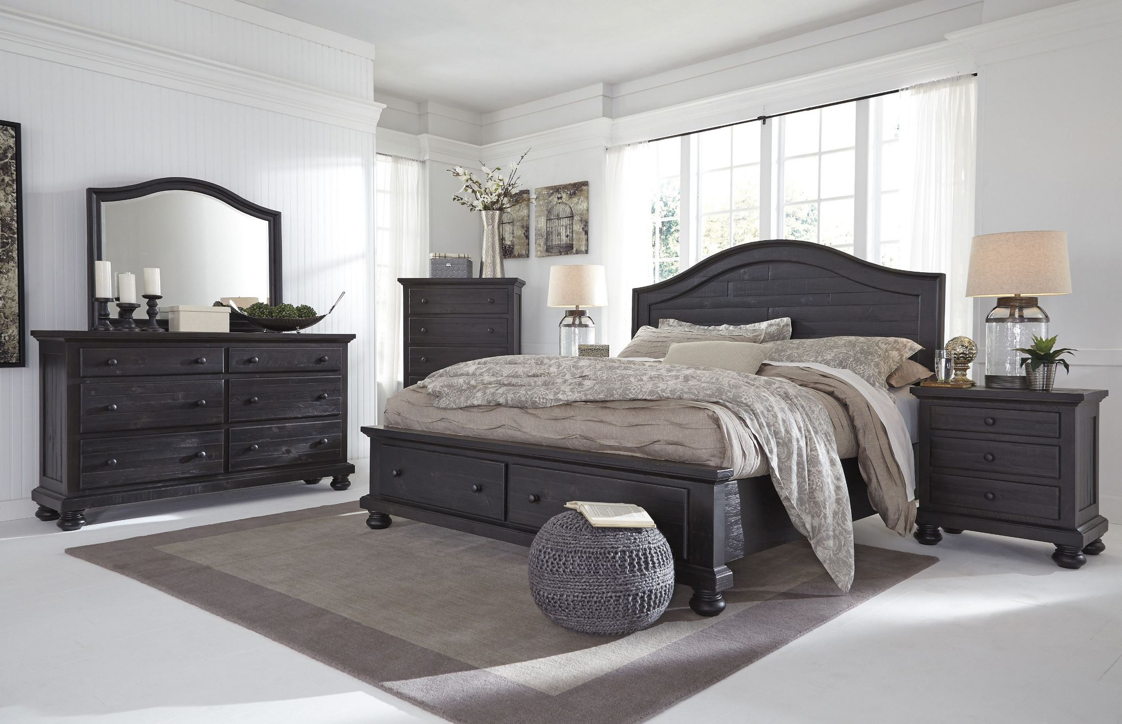 Sharlowe Charcoal Storage Panel Bedroom Set from Ashley (B6355754S