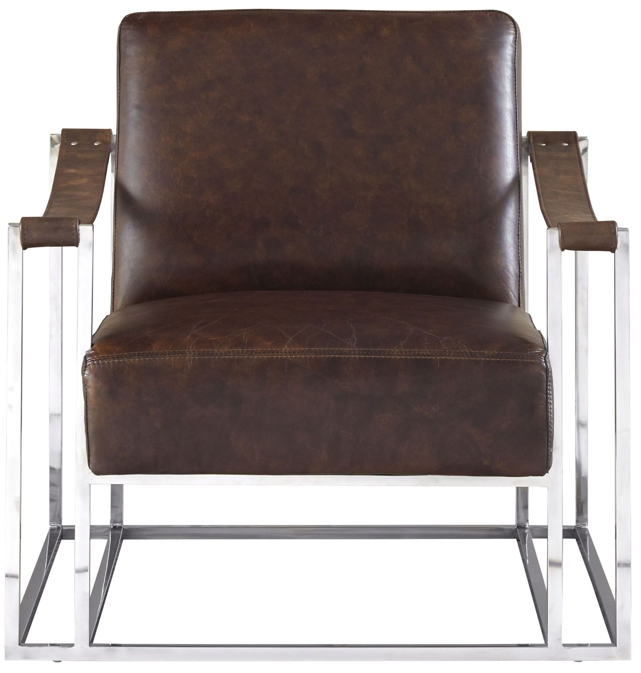 Dorset Coco Brampton Silver Leather Silver Sling Chair, WHC13219021