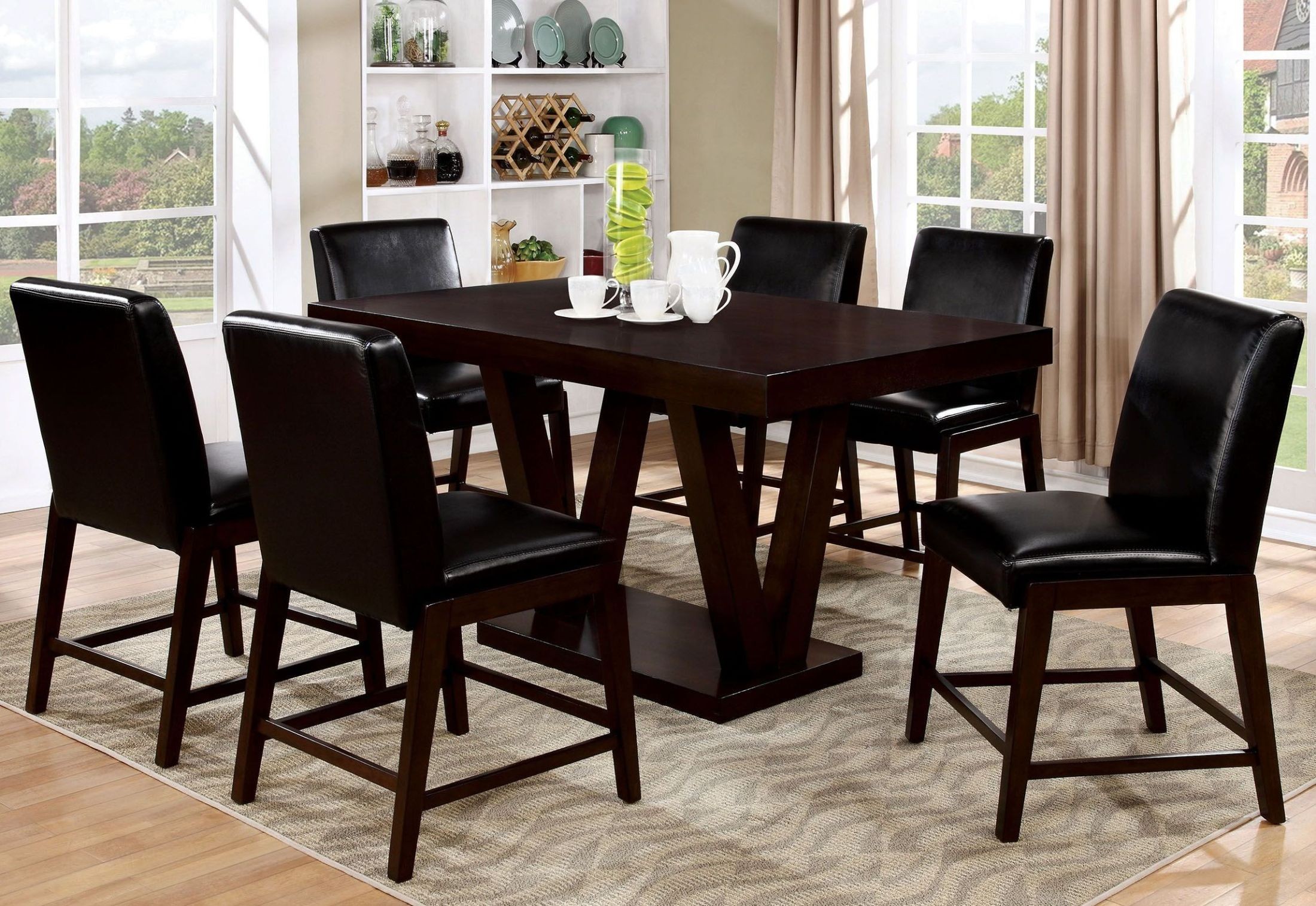 belinda ii espresso counter height dining room set cm3357pt furniture of america belinda ii espresso counter height dining room set cm3357pt furniture of america
