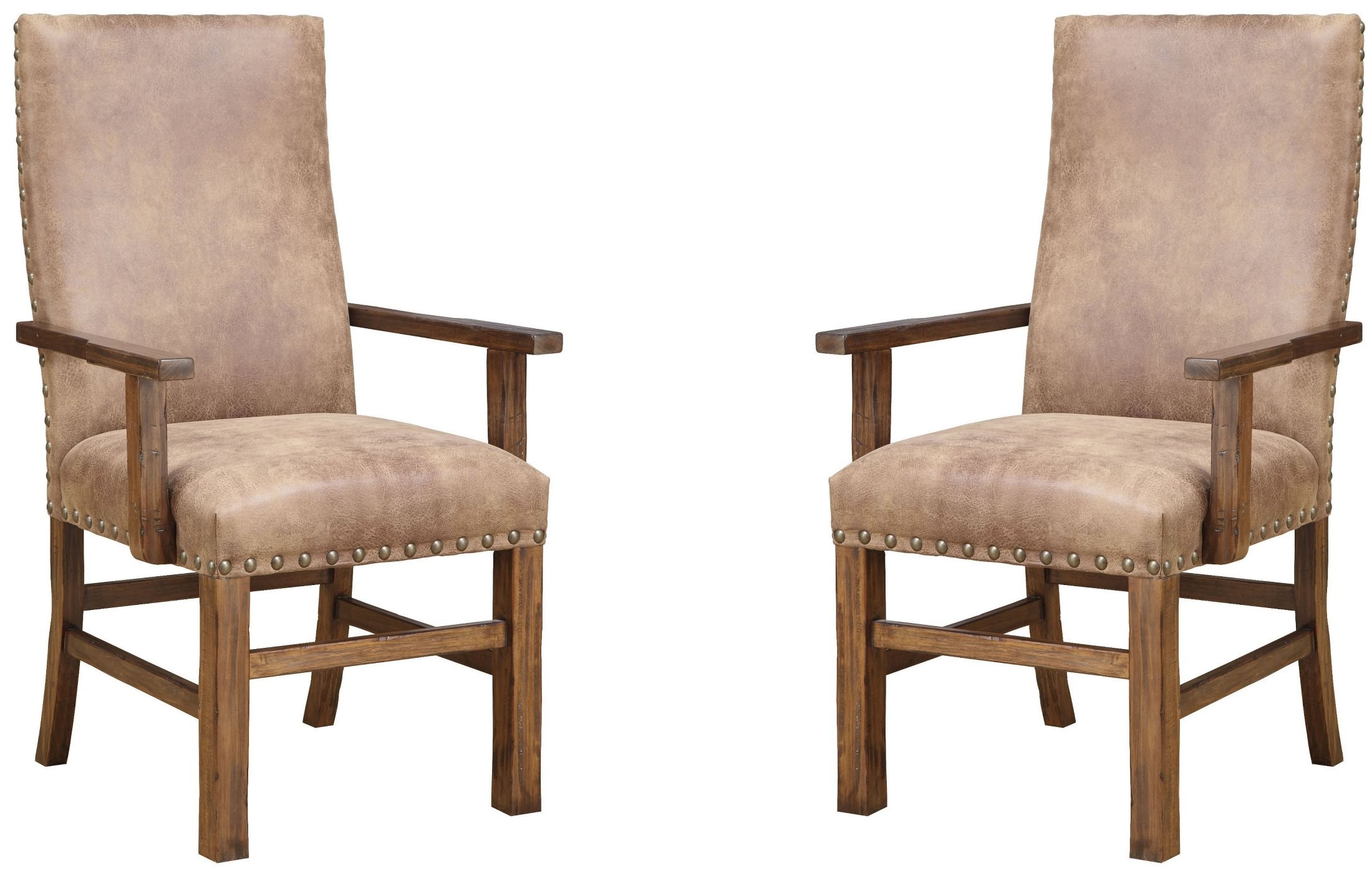 Chambers Creek Brown Upholstered Arm Chair Set of 2, D412212PKK