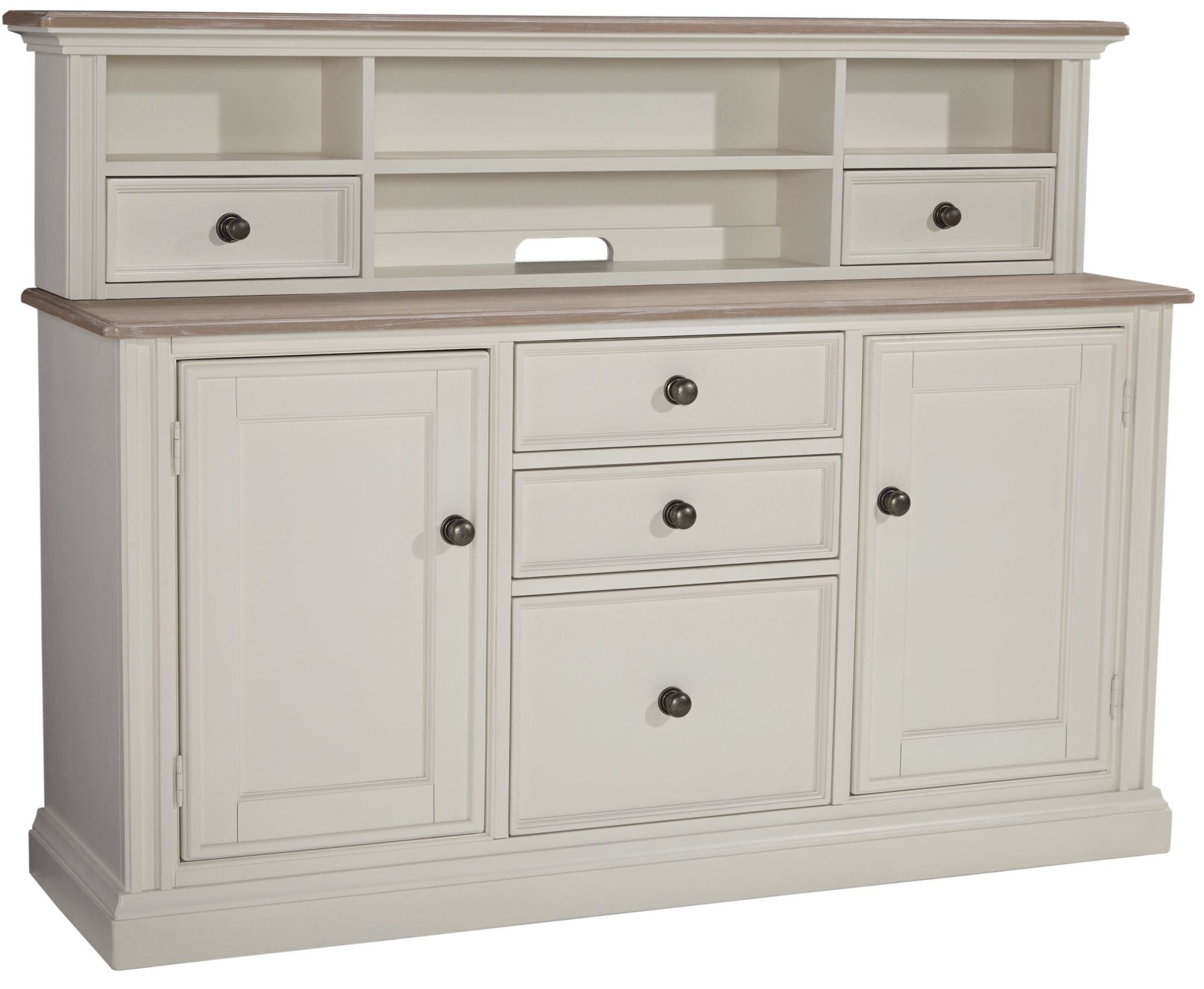 Sarvanny Twotone Home Office Credenza With Hutch from Ashley (H58346