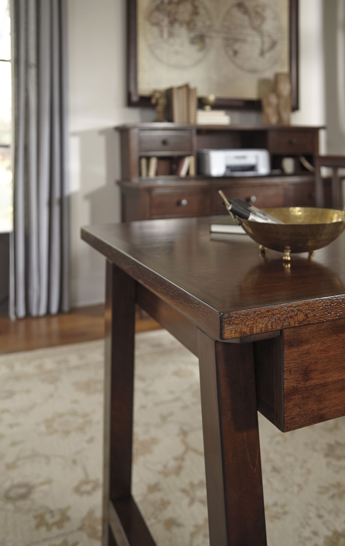 Wassner Dark Brown Home Office Set from Ashley (H58444) Coleman