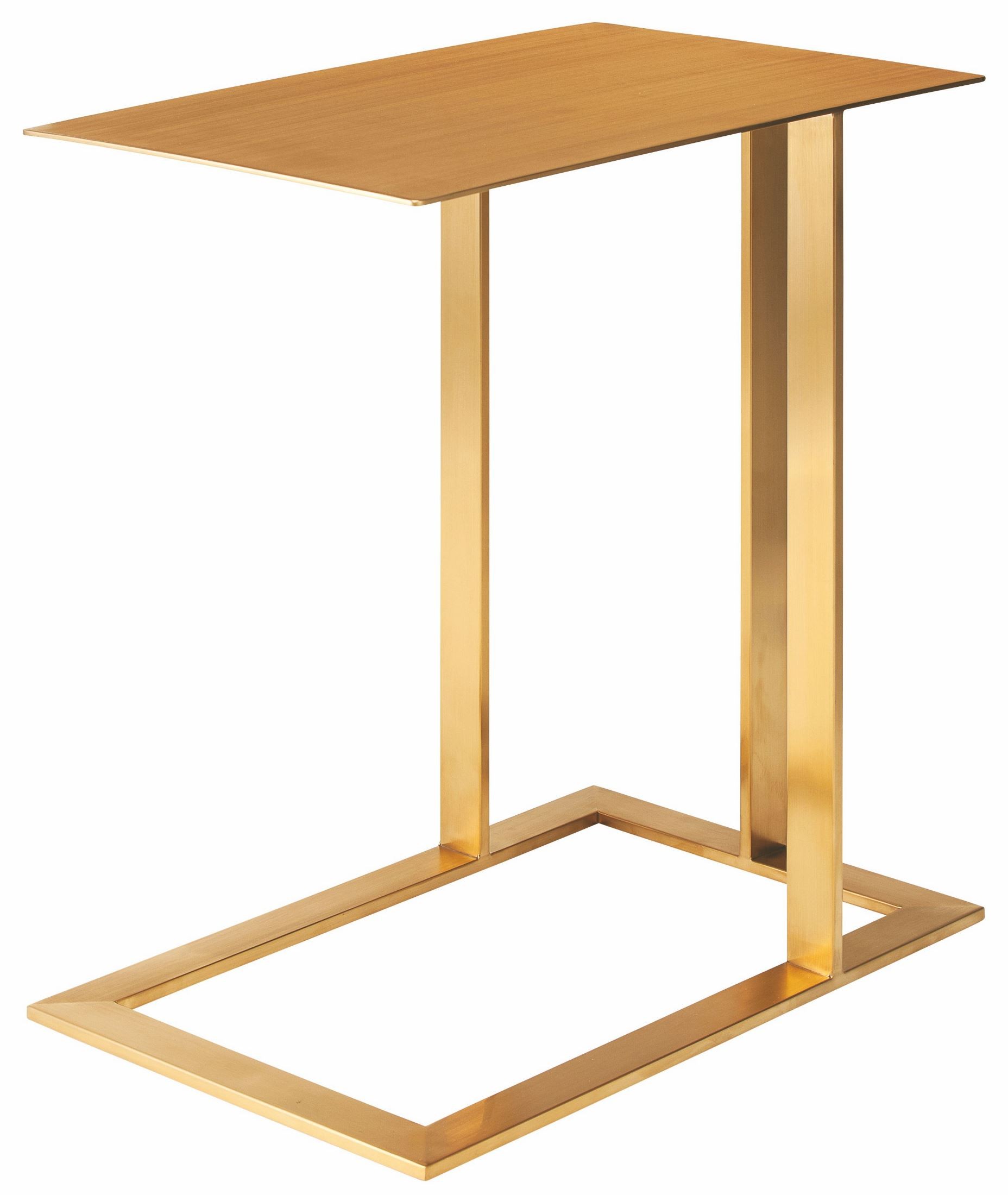 Celine Gold Metal Side Table, HGTB273, Nuevo