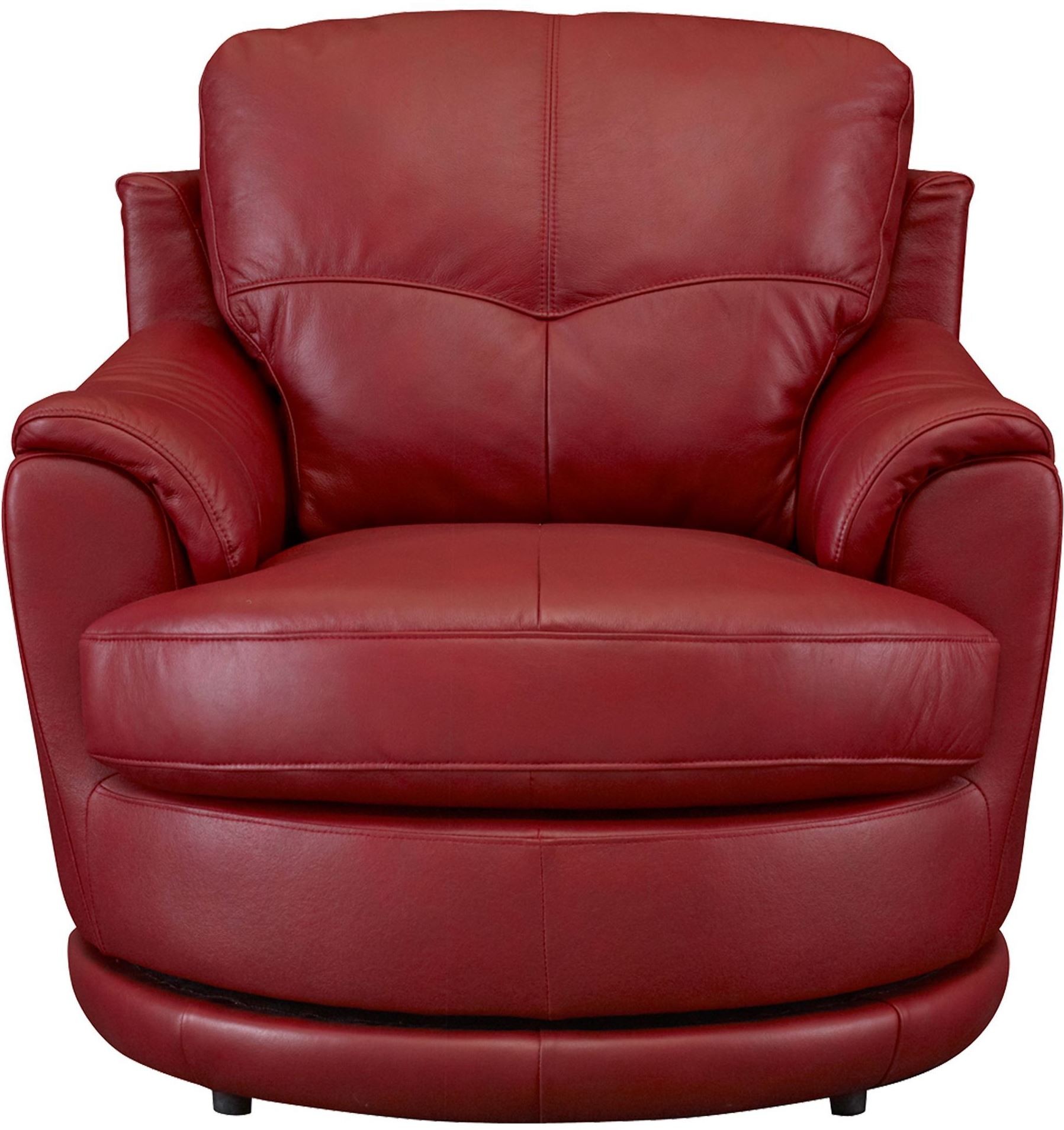 Globe Red Swivel Chair from Leather Italia (1444M1073011646
