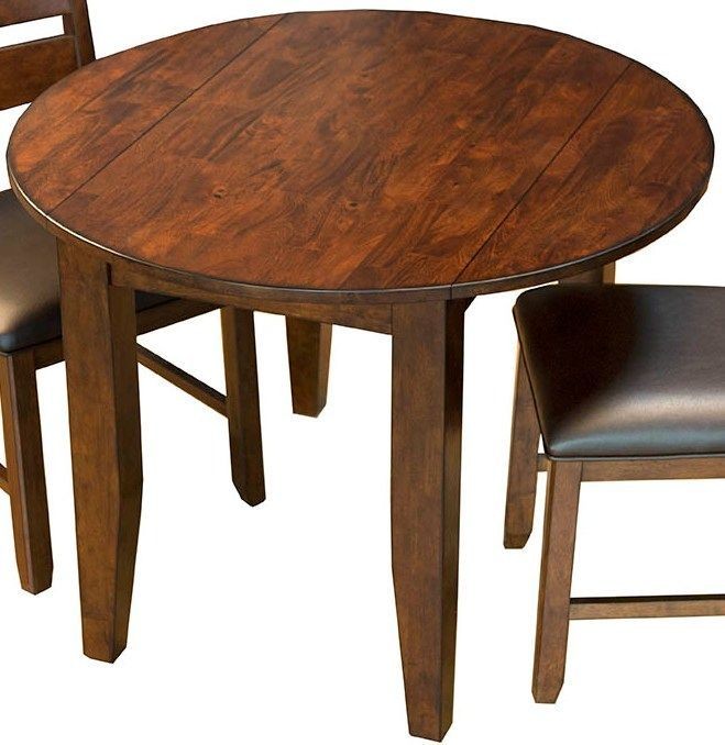 Mason Medium Mango 42" Extendable Round Dining Table, MASMA6100, AAmerica