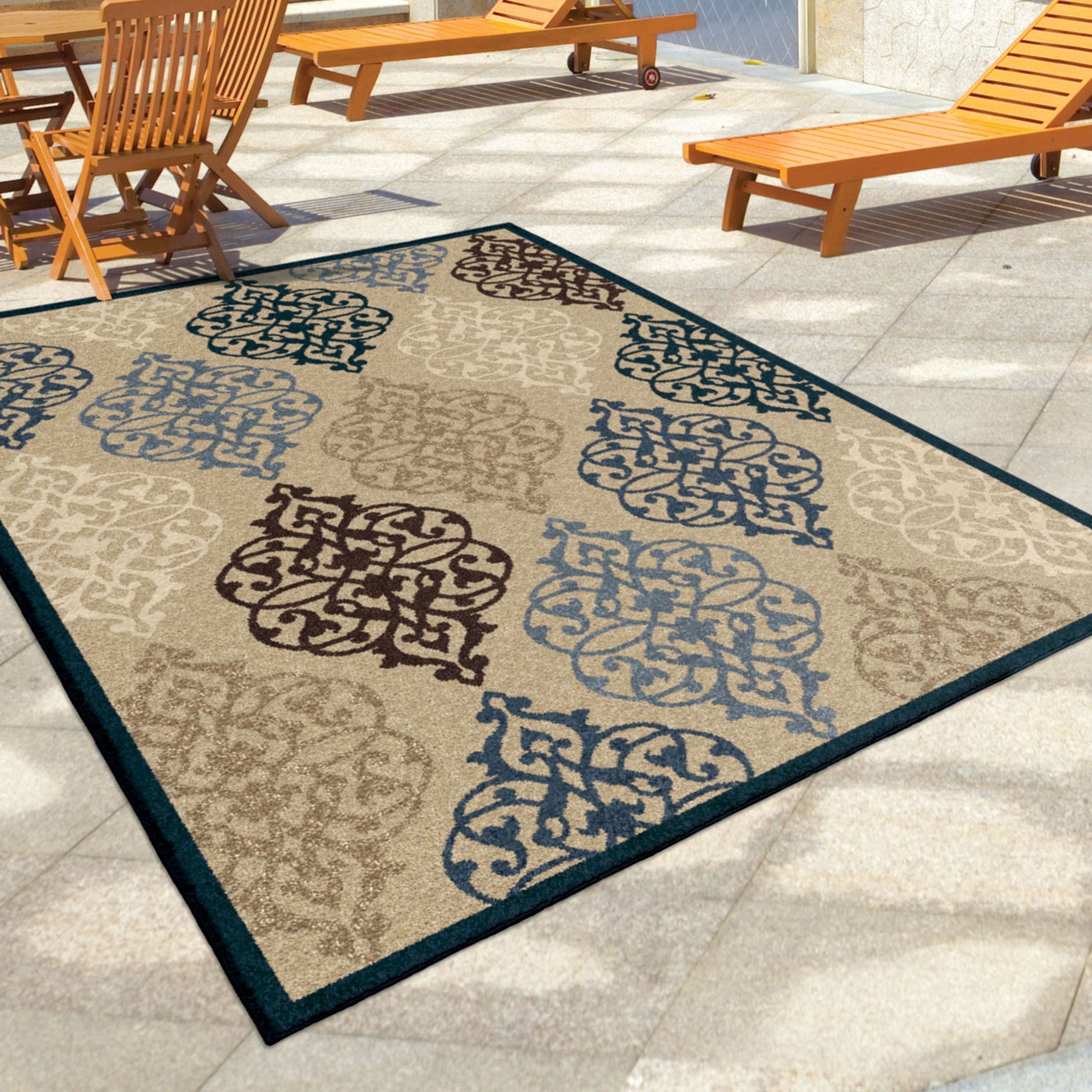 Orian Rugs Indoor/Outdoor Scroll Hastings Multi Area Large Rug, 1843