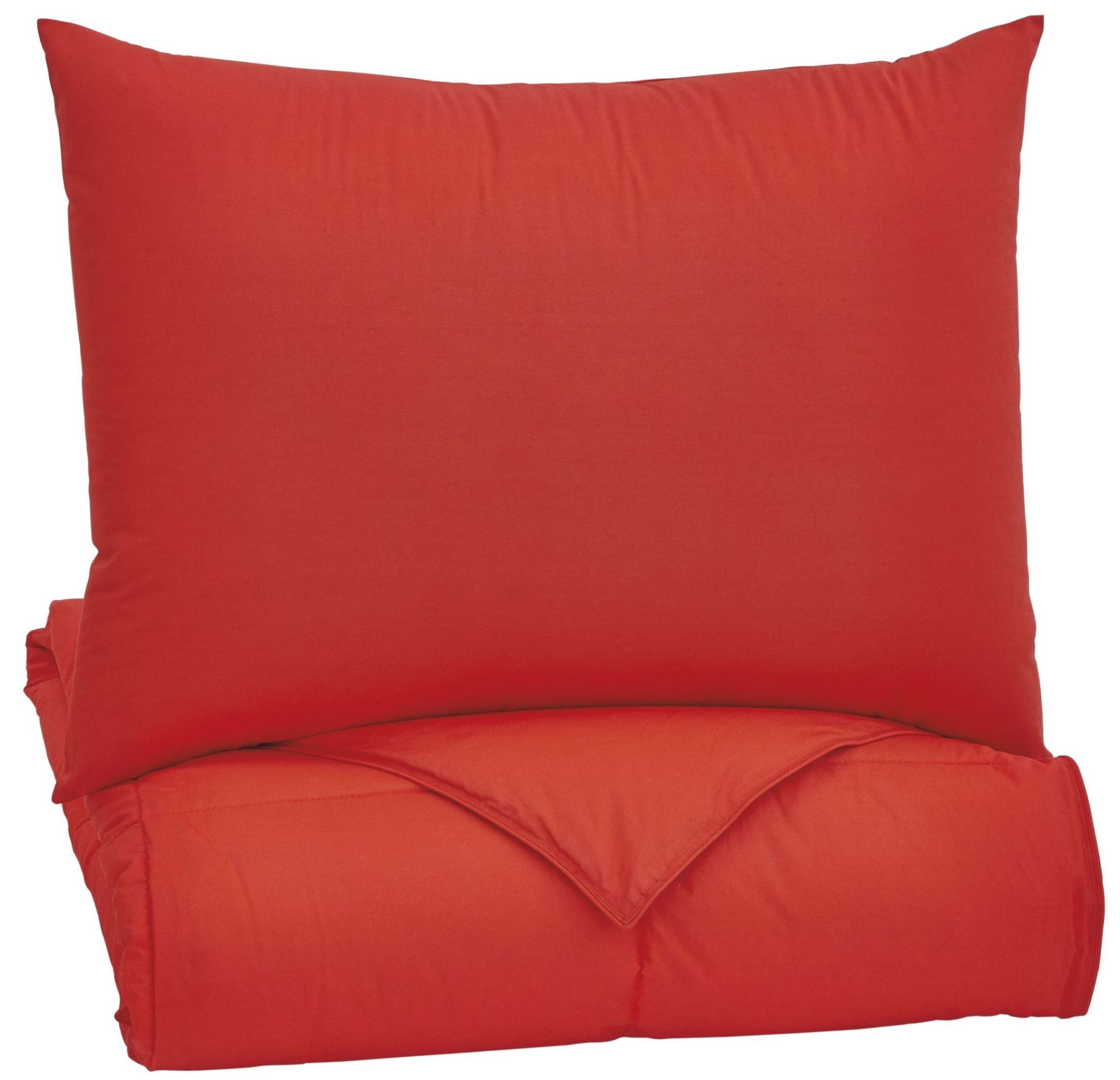 Plainfield Red Twin Comforter Set from Ashley (Q759091T) Coleman
