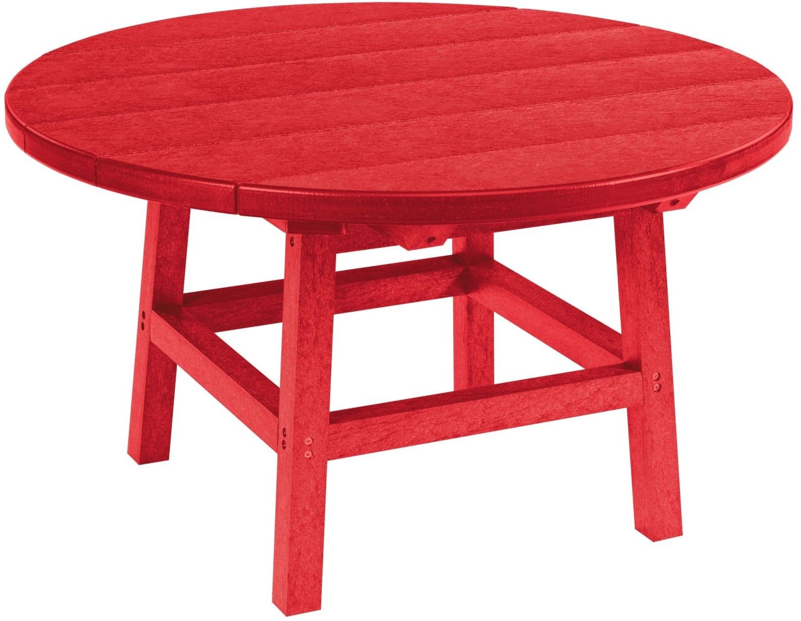 Generations Red 32" Round Cocktail Table, TT01TB0101, CR Plastic