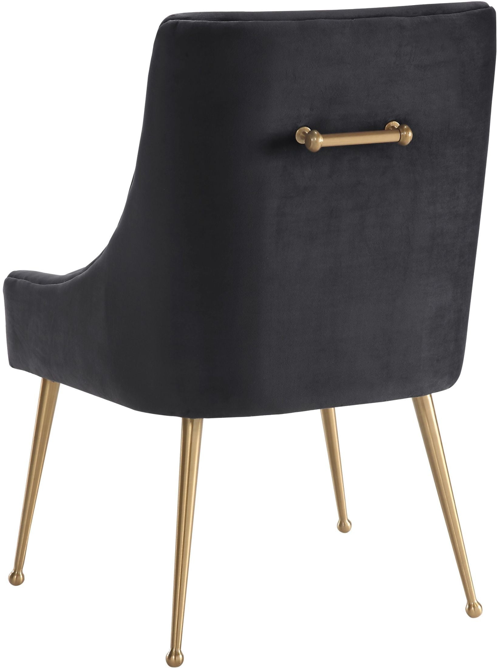 Beatrix Gray Velvet Side Chair, D47, TOV Furniture