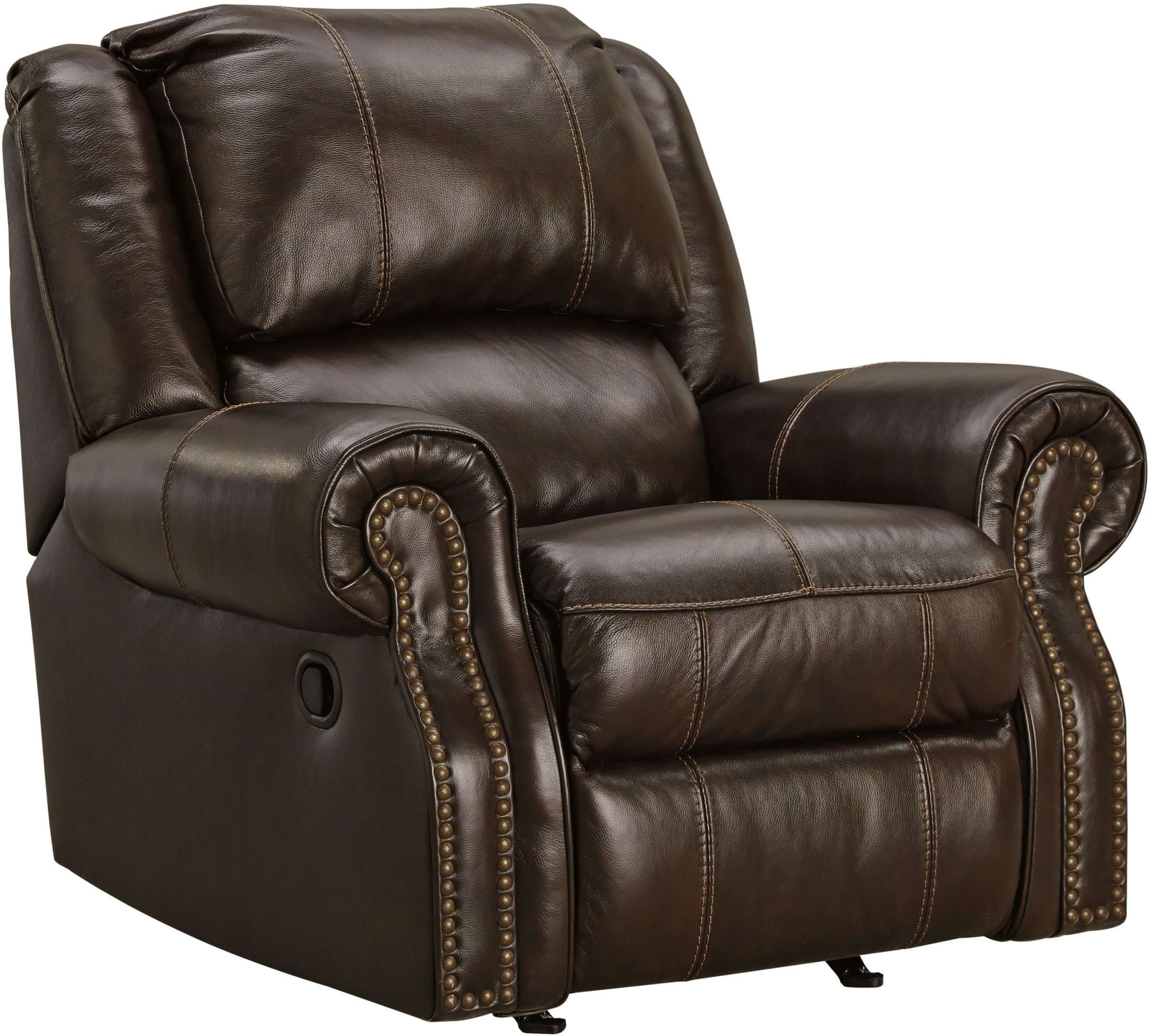 Walworth Dark Brown Rocker Recliner, U7801225, Ashley