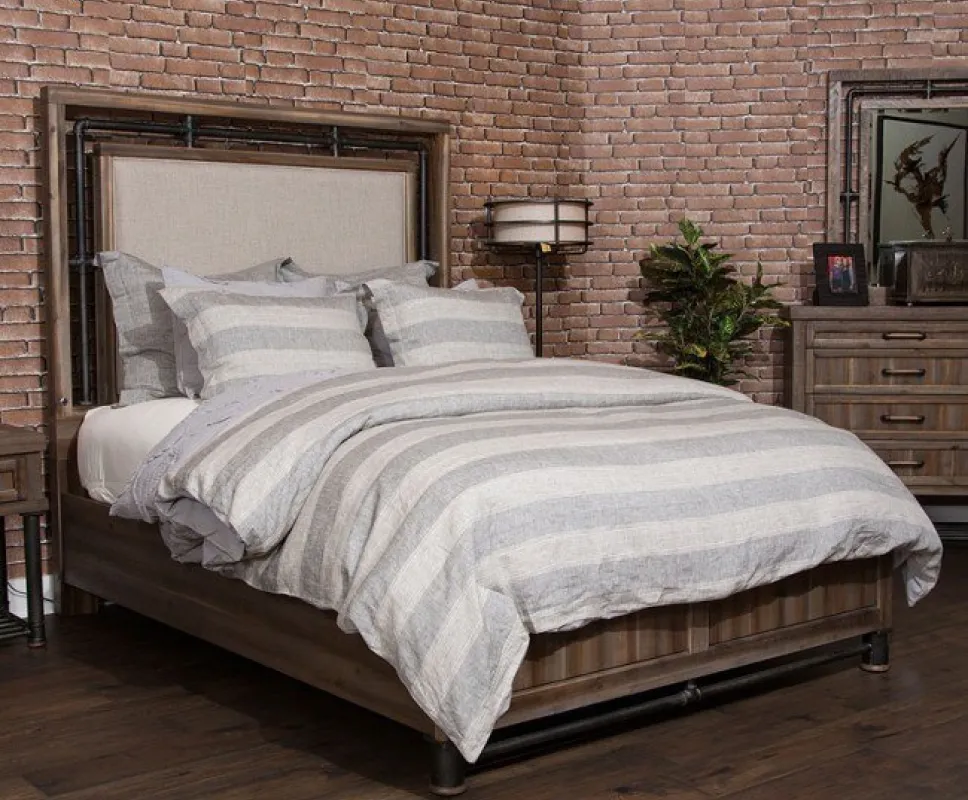 Reclaimed wooden bedframe