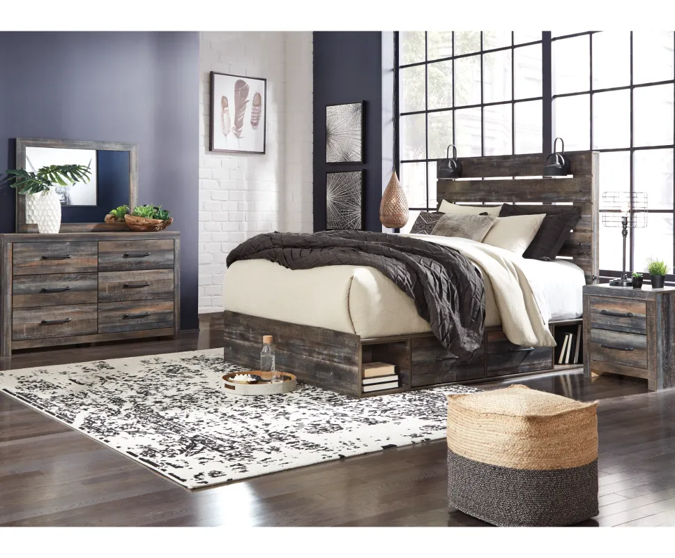 Chunky wooden headboards