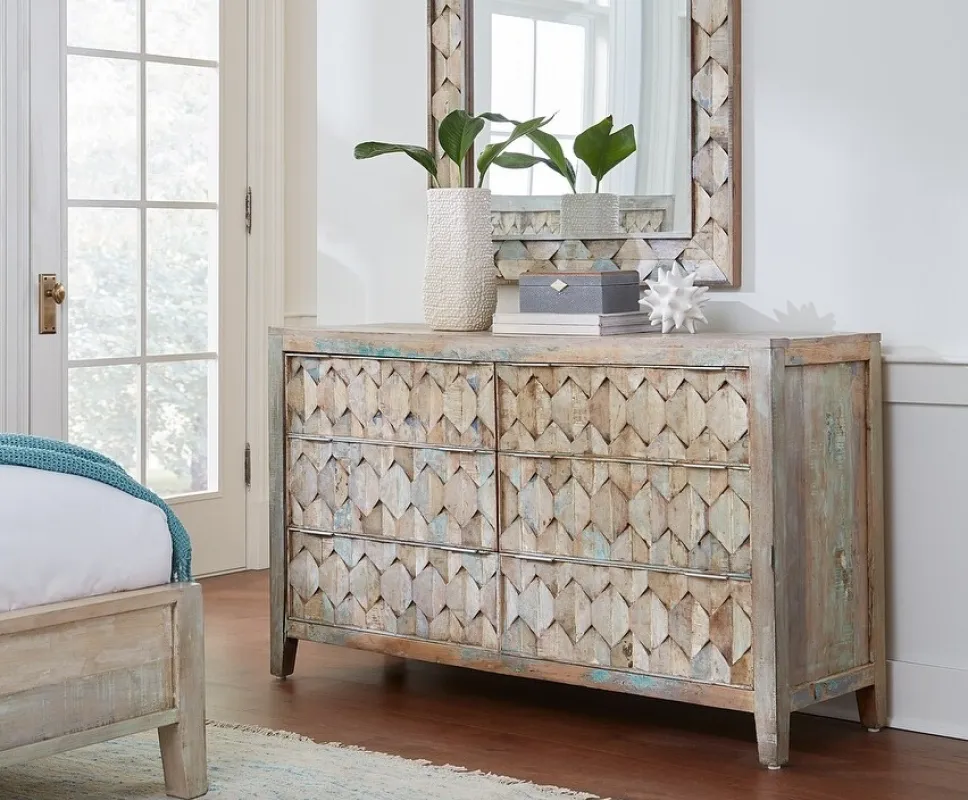 Hand-carved wooden dressers