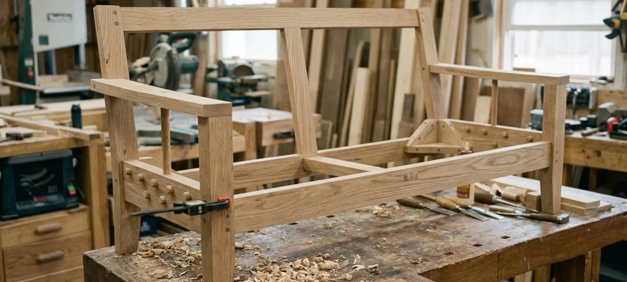 Couch frame construction