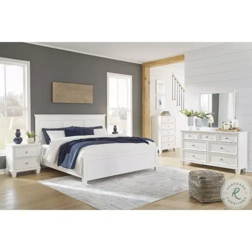 Fortman White Panel Bedroom Set