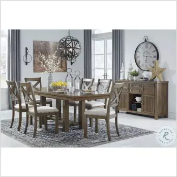 Moriville Grayish Brown Extendable Rectangular Dining Table