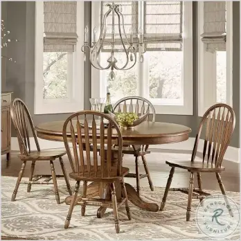 Carolina Crossing Antique Honey Oval Extendable Dining Table