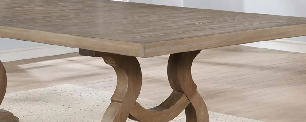 Solid wood dining table