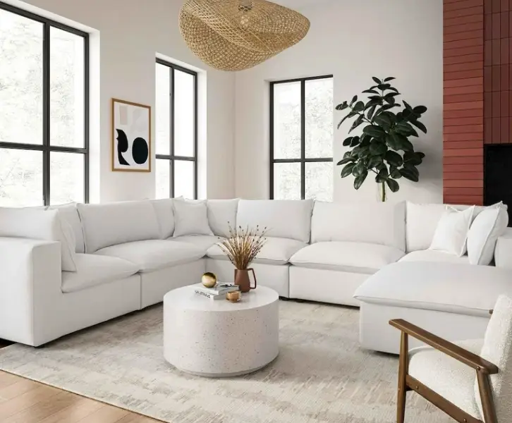 How to arrange sectional couch