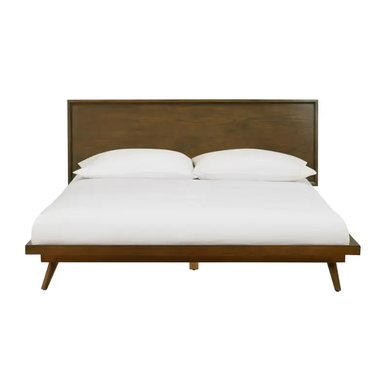 Emery Walnut Queen Platform Bed