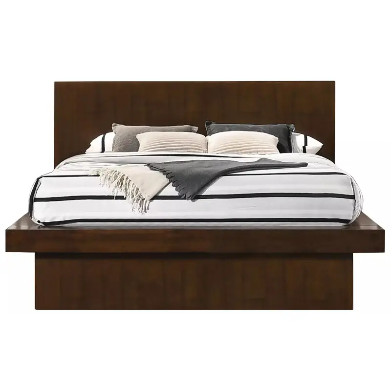 Jessica Cappuccino Queen Platform Bed