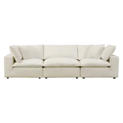 Willow Berry Red Velvet Modular Sofa
