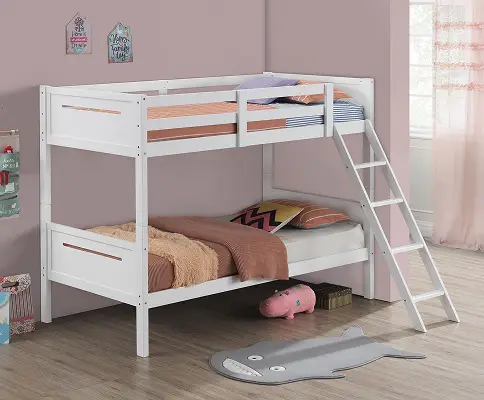 Shades of pink bunk bed