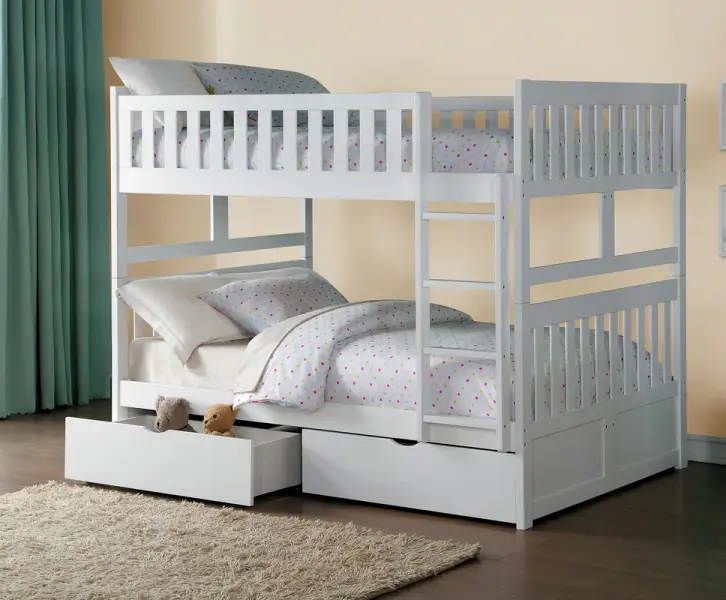Bunk bed with under-bed storage