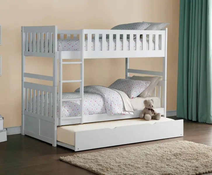 Bunk bed with sliding trundle