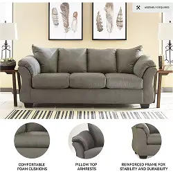Darcy Gray Cobblestone Sofa