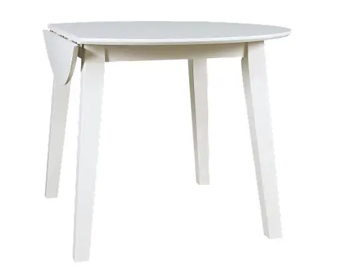 Accordion folding drop leaf dining table