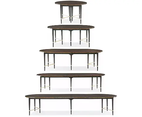 Telescoping dining table mechanism