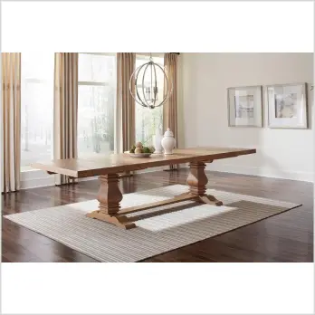 Florence Rustic Smoke Extendable Rectangular Dining Table