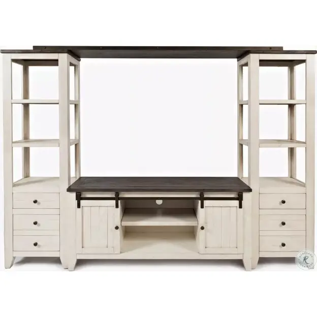 Madison County Vintage White 60 inch Entertainment Wall